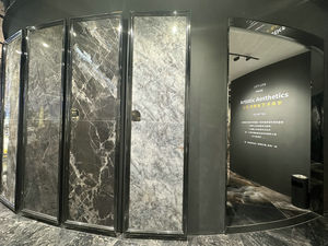 Piastrelle in Gres Porcellanato Sinterizzato 180x90cm Effetto Marmo per Rivestimento Pareti e Pavimenti di Sala da Pranzo, Soggiorno e Ingresso, Basso Contenuto d'Acqua - Product Image 6