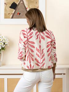 Venta directa de fábrica con diseño de cremallera de marca Placket Woven Logo de la marca Pocket Chaqueta de piloto para mujer - Product Image 2