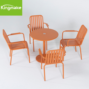 Precio barato Aluminio Metal Mesa de centro Patio Jardín Mesas al aire libre para 4 personas Sala de estar Hogar Bar Gimnasio - Product Image 2