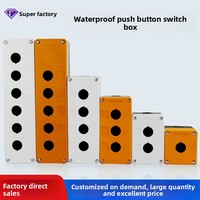 Boîtier de commande à bouton-poussoir BX1, étanche, boîtier indicateur industriel 22 mm, arrêt d'urgence, anti-poussière, 1 trou, boîtier de commutateur à bouton-poussoir
