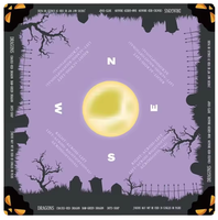 Tikar Mahjong Mewah Amerika untuk Halloween, Motif Kartun Lucu Modern, Neoprena, Dapat Dilipat, Peredam Kebisingan, Anti Selip, Hadiah Hiburan