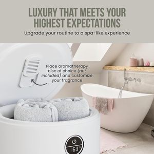 Calentador de Toallas de 20L con Aspecto de <span class=keywords><strong>Madera</strong></span>, Calentamiento Rápido de Grado Comercial para Salón, Spa y Barbería - Product Image 4