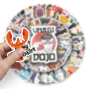 2023 nuovo 55Pcs teleplay Friends <span class=keywords><strong>Sticker</strong></span> fustellato durevole stampa in vinile adesivo per auto in PVC - Product Image 6