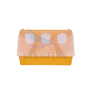 Grosir merpati pengumpan plastik tiga lubang PP plastik burung hijau makanan pemberi makan burung bayan mangkuk gantung di kandang loteng - Product Image 5