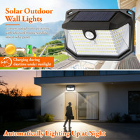 Zonne-wandlamp Waterdichte LED buitenwandlamp PIR-sensor 1200mAh Super heldere zonne-straatlamp Zonne-verlichting