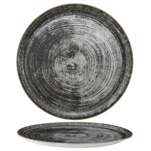Plato para Pizza Saturnia Napoli Negro Redondo con Impresión Digital de 33 cm para Restaurante, Hotel, Suministros al por Mayor, Vajilla al por Mayor - Product Image 1