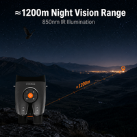 Lunettes de vision nocturne d'aventure 4K HD numériques avec écran TFT de 3 pouces, zoom optique 5X, éclairage IR 1000m, enregistrement vidéo