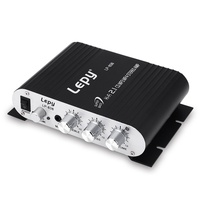 LP-838 araba amplifikatör 12V Hi-Fi 2.1 stereo ses amplifikatörü güçlendirici radyo CD MP3 MP4 Stereo AMP bas hoparlör oyuncu
