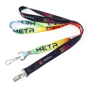 Custom Polyester Personalized Bulk <b>Breakaway</b> logo Badge Holder Neck <b>Lanyard</b> - Product Image 2