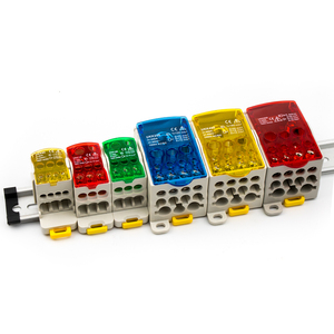 Nieuwe Klemmenblok carril Din Verdeelkast Draad conector 1 Vele a carril Din Verdeelkast UKK80/125/160/250/400/500A - Product Image 1
