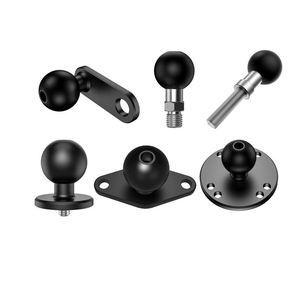 Adaptateur universel <span class=keywords><strong>en</strong></span> aluminium avec rotule de 1 pouce (17 mm) et bras de fixation pour accessoires de téléphone et caméra d'<span class=keywords><strong>action</strong></span> - Personnalisation directe usine - Product Image 1