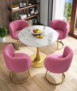 Modern Custom Milk Shop Cafe Shop Gold Wroght Metal Iron High <strong>Marble</strong> <strong>Bar</strong> <strong>Table</strong> - Product Image 2