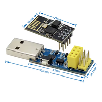 Adaptateur programmeur ESP-01s ESP01 UART ESP-01 téléchargeur CH340C USB vers ESP8266 débogueur Module de carte de développement Wifi sans fil