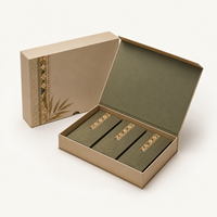 Boîte cosmétique personnalisée en papier recyclé avec doublure en éponge, fermeture magnétique, emballage rigide durable pour vernis à ongles, huile, soins de la peau