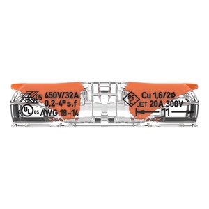 221-2411 Copper Contact <b>Wire</b> Connector <b>LED</b> <b>Lighting</b> PC Housing 3p 32A 500V IP20 Max 3mm Transparent for Various <b>Wire</b> Types - Product Image 3