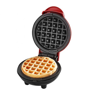 Mini Round <b>Waffle</b> Maker 110V 220V Non-Stick Cooking Surface Breakfast <b>Machine</b> Single Slot Electric Heating - Product Image 4