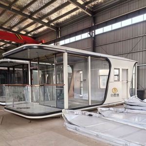 <span class=keywords><strong>Casa</strong></span> <span class=keywords><strong>Modular</strong></span> Inteligente de Lujo Personalizada de <span class=keywords><strong>2</strong></span> <span class=keywords><strong>Dormitorios</strong></span> con Cocina, Espacio Comercial Tipo Cápsula, Diseño de Dirigible - Product Image 4