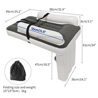 Lit d'avion auto-gonflable Voyage Portable Toddlers Airplane Blow up Bed Baby Air Mattress for Flight Car Kids Seat Extender