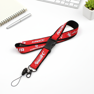 맞춤형 친환경 패셔너블한 폴리에스터 배지 홀더 랜야드 키체인 및 ID 카드 홀더 비즈니스용 - Product Image 1