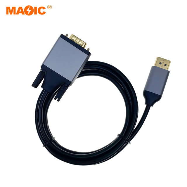 OEM Displayport DP to VGA Cable 1080P Male to Male 1.8M for Laptop Projector