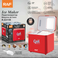 Machine à glaçons RAF R.0311, capacité 1,2 L, 150 W, nettoyage automatique, taille de glaçons réglable, pour boissons à domicile, usage quotidien