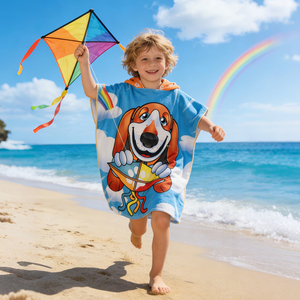 <span class=keywords><strong>Poncho</strong></span> de <span class=keywords><strong>Baño</strong></span> y Playa con Capucha para Bebés y Niños, de Microfibra Suave de Secado Rápido, con Estampado Personalizado, 60*120cm - Product Image 6