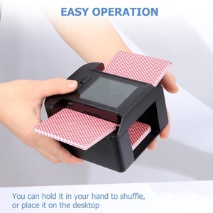Mischiatore <span class=keywords><strong>di</strong></span> <span class=keywords><strong>Carte</strong></span> Elettrico Automatico USB Ricaricabile a 2 <span class=keywords><strong>Mazzi</strong></span>, 2000 mAh, Bassa Rumorosità, Alta Qualità, in Plastica, per Uso in Auto - Product Image 3
