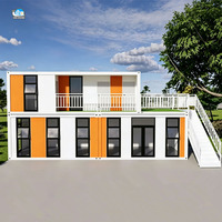 Maison préfabriquée de luxe, chambres compactes économiques, maison mobile modulaire extensible en conteneur, fabriquée à partir de conteneurs