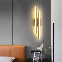 Luz Led de pared nórdica minimalista elegante dormitorio moderno lámpara de pared para Tv Fondo pasillo habitación Decoración Luz