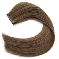 Extensions de cheveux Haiyi populaires, fines, invisibles, sans nœuds ni perte, Genius Weft, cuticules brutes alignées, double épaisseur, couleur brun clair
