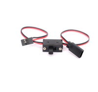 Interrupteur d'alimentation JR Futaba JST pour pièces d'avion RC, commande marche/arrêt du récepteur avec connecteurs JR en plastique