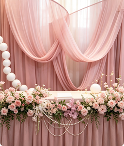 Vente <span class=keywords><strong>Flash</strong></span> : Décorations Romantiques pour Mariages – Rideaux de Fond et Tissus de Plafond pour Cérémonies en Extérieur et Événements Festifs - Product Image 2