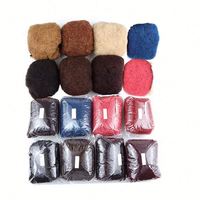 ISWEET 4b 4c Cheveux vierges Remy en vrac pour tresses afro, extensions de locs humaines, dreadlocks 100% naturelles, résistantes à la chute, douces et brillantes