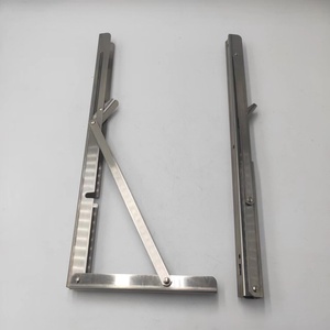 Supports d'étagères pliables Support d'étagère pliable en acier inoxydable robuste Étagère de montage mural à <span class=keywords><strong>angle</strong></span> en L - Product Image 1