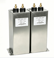 Condensateur à impulsions haute tension 2500VDC 200μF à décharge rapide, condensateur à film plastique pour système d'alimentation à impulsions