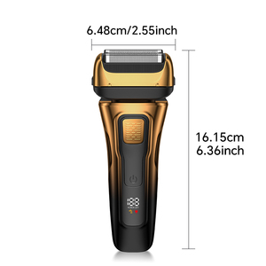 Afeitadora Eléctrica Recargable Profesional para Hombre, Impermeable IPX6, Tipo Lámina, Carga Tipo-C, Máquina de Afeitar Facial - Product Image 5