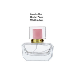 Spot Custom Thick Bottom Square Glass <b>Perfume</b> <b>Bottle</b> 30ml Transparent Cosmetic Packaging Press <b>Spray</b> Refillable <b>Bottle</b> - Product Image 5