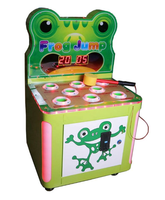 Machine de jeu d'arcade à monnayeur pour enfants, jeu de tape-taupe grenouille, pour le divertissement des centres commerciaux avec lecteur de carte
