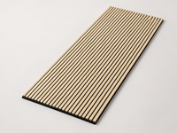 Panneaux muraux acoustiques modernes en bois MDF naturel Akupanels, panneaux décoratifs d'isolation phonique, design graphique, marque FC pour hôtel