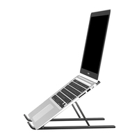 Support d'ordinateur portable vertical ergonomique pliable en aluminium X604-1 pas cher pour tablette PC et ordinateurs portables de 11 à 17 pouces, hauteur réglable, 6 vitesses