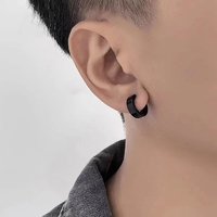 Boucles d'oreilles Punk Rock en acier titane pour femmes et hommes, Clips d'oreille sans Piercing, bijoux de rue minimalistes