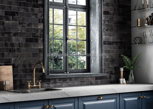 Bán Buôn Tàu Điện Ngầm Tầng Tường Sứ Gạch Đen Và Trắng Xám Màu <span class=keywords><strong>Mosaic</strong></span> Metro Gạch <span class=keywords><strong>Mosaic</strong></span> - Product Image 2