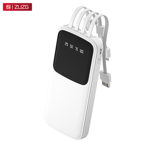 Zuzg xách tay 4 trong 1 được xây dựng trong cáp 10000mAh ngân hàng điện với Micro USB LED hiển thị & sử dụng ngoài trời - Product Image 1