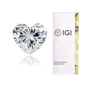 <span class=keywords><strong>เพชร</strong></span>เพาะเลี้ยงทรงหัวใจ 1.5 กะรัต D VVS2 คุณภาพเยี่ยม รับรองโดย IGI สำหรับแหวน จี้ หรือเป็นของขวัญ - Product Image 1