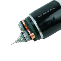 Câble de moyenne tension 8,7/15 kV ZC-YJLV22 3x400mm² en alliage d'aluminium à terres rares, isolé XLPE, blindé à bande d'acier pour l'extension des réseaux