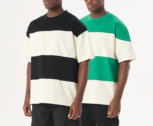 T-shirt a righe all'ingrosso da uomo <span class=keywords><strong>Polo</strong></span> <span class=keywords><strong>Oversize</strong></span> t-shirt da uomo a righe t-shirt - Product Image 5