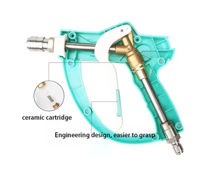 Pistola pulverizadora de agua giratoria de latón resistente 4000PSI, acero inoxidable 304 1/4, bloqueo automático, conector rápido, lavado de coches a presión eléctrica - Product Image 3