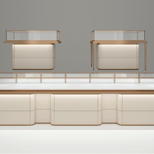 Vitrina Moderna Minimalista de Vidrio <span class=keywords><strong>para</strong></span> Joyería, Exhibidor de Mostrador, Gabinete de Exhibición de Accesorios de Lujo - Product Image 1