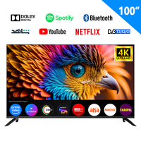 Televisor Android 8K de 98 Pulgadas Directo de Fábrica con DVB-T2S2, Bisel Metálico Delgado, WiFi Inteligente y Bluetooth, Múltiples Puertos USB - Precio al por Mayor RoHS