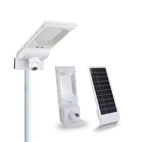 Farola Solar Inteligente de Seguridad de 300W con Cámara, Control por WiFi, Encendido/Apagado Automático, Impermeable IP65 para Iluminación de Carreteras